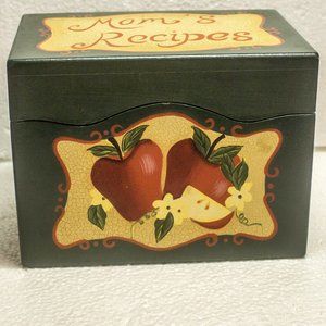 Mom's Recipes Sturdy Wood Recipe Box